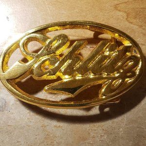 Retro Old School Solid Brass 1978 Collectible Vintage Belt Buckle - Schlitz Beer